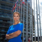 Kristdemokraternas Alice Teodorescu Måwe i Europaparlamentet. 