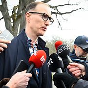 Jan Jönsson (L) när Liberalerna har partistyrelsemöte under fredagen om SD och regeringsfrågan.