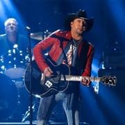 Jason Aldean under en spelning i Las Vegas tidigare i år.