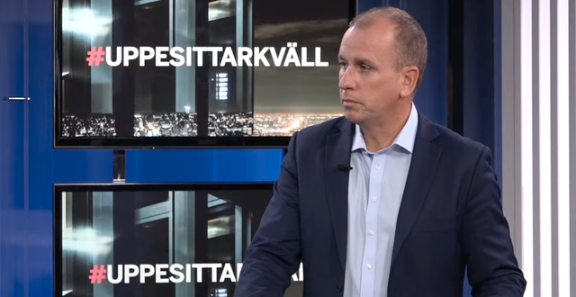 Stefan Wård.  Skärmdump Uppesittarkväll