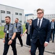 Justitieminister Gunnar Strömmer (M) besöker fängelset Tartu Vangla i Tartu, Estland.