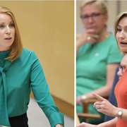 Det hettade till mellan Annie Lööf och Ebba Busch Thor i onsdagens debatt i riksdagen.