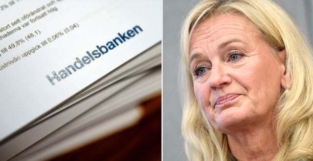 Handelsbankens vd Carina Åkerström.  TT