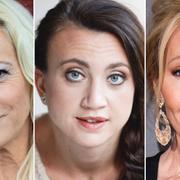 Malena Ernman, Camilla Läckberg och J.K Rowling