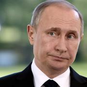 Putin under besöket i Finland.