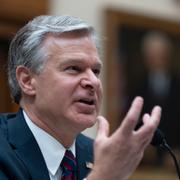 FBI-chefen Christopher Wray under en utfrågning om skjutningen i representanthuset på onsdagen. 