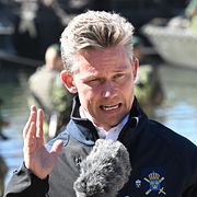 Försvarsminister Pål Jonson (M). Fredrik Sandberg/TT