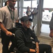 Neymar landade i Rio de Janeiro på torsdagen.