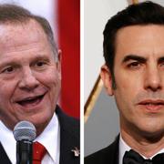 Roy Moore och Sacha Baron Cohen. 