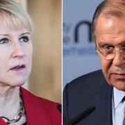 Margot Wallström och Sergej Lavrov