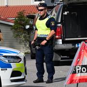 Polisen på brottsplatsen