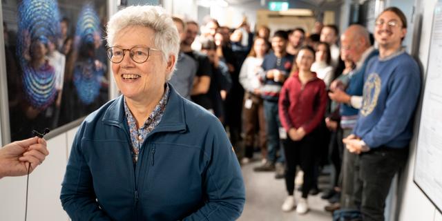 Anne L’Huillier på Lunds universitet.  Ola Torkelsson/TT / TT Nyhetsbyrån