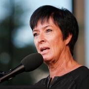 Arkiv: Mona Sahlin talar vid en manifestation i Göteborg i september.