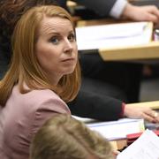 Lööf på plats i riksdagen.