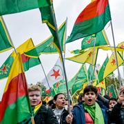 Demonstration till stöd för YPG i Tyskland.