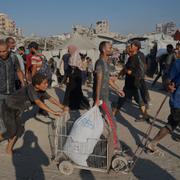 Människor i Gaza City.