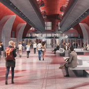 Den planerade bussterminalen i Katarinaberget