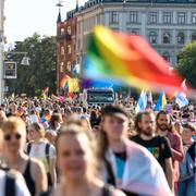 Prideparaden i Stockholm på lördagen.