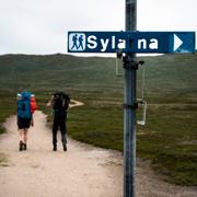  Fjällvandringsled mellan Storulvån och Blåhammaren i Jämtlandsfjällen. Storulvån är den enda fjällstationen där STF själva äger marken.