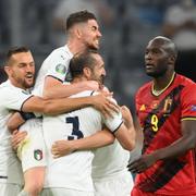 Italien slår ut Belgien ur fotbolls-EM.