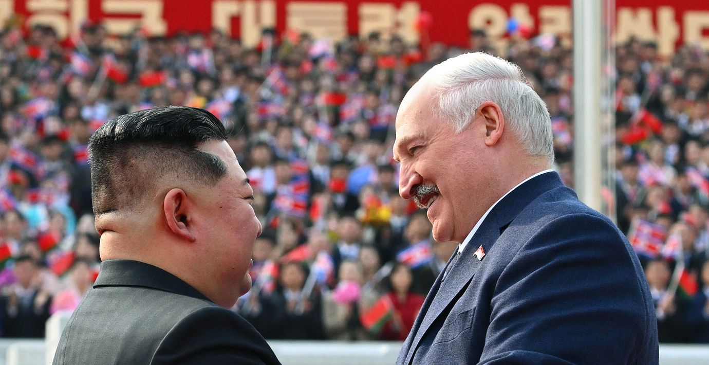 Lukasjenko,  Kim Jong-Un och Vladimir Putin ingår i den nya sanktionsaxeln, som Robert Lansing institute kallar det.