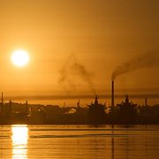 Ett oljeraffinaderi i Havana.