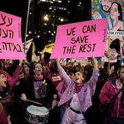 Protester i Tel Aviv på lördagen med krav på att fler israeliska gisslan ska släppas.