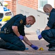 Arkivbild från polisens insats på platsen. 