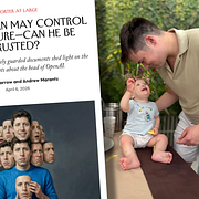 Sam Altman/Faksimil från New Yorkers uppmärksammade artikel/Bilden som Altman har publicerat på sin familj.