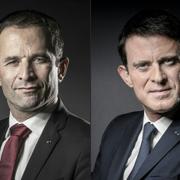 Benoît Hamon och Manuel Valls