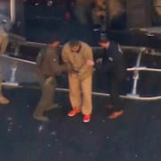 Maduro på väg till domstol på Manhattan den 5 januari i år.