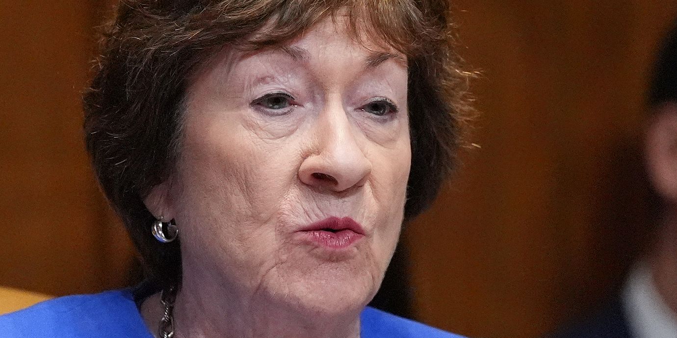 Susan Collins på plats i kongressen, 2026.