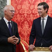 Kirill Dmitrijev och Jared Kushner i samband med ett möte i Moskva tidigare i höstas.
