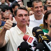 Flávio Bolsonaro, 4 oktober.