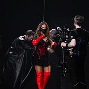 Felicia som representerade Sverige med bidraget ”My system” i Eurovision.