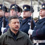 Volodymyr Zelenskyj under ett besök i Vilnius för en vecka sedan.