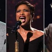 Arkivbilder. Smokey Robinson, Jennifer Hudson, Bill Clinton.