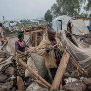 Flyktingar i östra Kongo-Kinshasa.