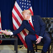 Donald Trump och EU-kommissionens ordförande Ursula von der Leyen.