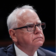 Tim Walz och Donald Trump