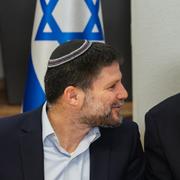  Bezalel Smotrich och Benjamin Netanyahu den 7 juli 2024. 