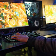 Fortnitespelare. Illustrationsbild.