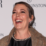 Arkivbilder på Benedict Cumberbatch och Olivia Colman.