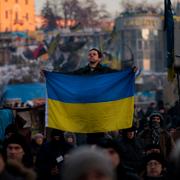 En ukrainsk demonstrant.