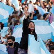 Protester i Buenos Aires. 