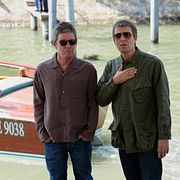 Noel Gallagher och Liam Gallagher i Venedig på lördagen. 