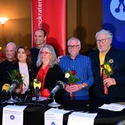 Ulf Svensson (C), Birgit Birgersson Brorsson (S), Daniel Berg (S), Kith Mårtensson (M), Bengt-Åke Karlsson (M) och Anders Jönsson (Solpartiet).