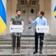 Ukrainas president Volodymyr Zelenskyj besökte på lördagen Harpsund på inbjudan av statsminister Ulf Kristersson.