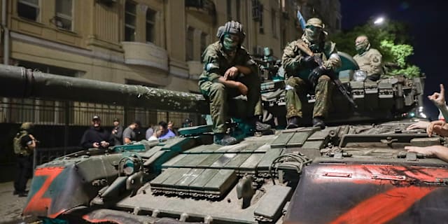 Wagnersoldater i Rostov. AP