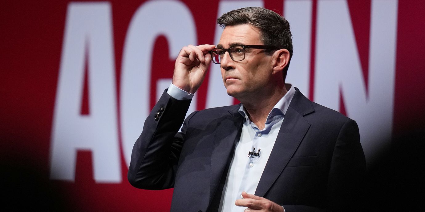 Storbritanniens premiärminister Andy Burnham, arkivbild.